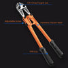 14” Heavy Duty Bolt Cutter for Cutting Fence, Steel Wire, Chain, Metal Rods, Screws, Locks, Rivet, and Small Padlock with Rubberized Anti-Slip Easy Grip Handles