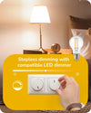 6 Pack E27 Dimmable LED Edison Bulbs, E27 LED Bulbs Large Edison Screw, 60W Incandescent Bulb Equivalent, 2700K Warm White, 6.5W, Flicker Free Energy Saving Bulbs for Chandelier Table Lamp