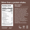 Black Edition - Nutritionally Complete 100% Vegan Gluten-Free - Less Carbs More Protein - Powdered Meal (Chocolate, 1 Bag)