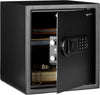 Steel Home Security Electronic Safe with Programmable Digital Keypad Lock for Jewelry, Money, Valuables Storage, 34 Litres, 33 cm W x 33 cm D x 36 cm H, Black