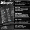 Bundle ABE Pre Workout 375g + 700ml Protein Shaker | All Black Everything Pre Workout Powder, Energy & Physical Performance with Creatine, Beta Alanine (ICY Blue Raz)