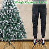 Snow Christmas Tree, 7ft Artificial Snow Flocked Christmas Tree, White and Green Xmas Tree with 870 Tips, Solid Metal Legs, Christmas Decorations for Indoor Outdoor 2.1m