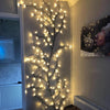 Willow Vine Twig Wall Lights: 144 LED Plug in Powered, Warm White with Lights for Wall Indoor Bedroom Living Room Home Christmas Décor - Brown