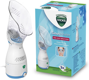 Sinus Inhaler - Suitable during Coughs, Colds or Blocked Noses - Adjustable Steam Control - Automatic Shut Off - Essential Oil Pads Included - VH200