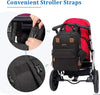 Changing Bag Backpack, Large Nappy Back Pack Multifunction Baby Bags with Portable Changing Mat, Pacifier Holder, and Stroller Straps, for Mom and Dad