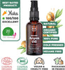 Organic Argan Oil 50ml - 100% Pure, Natural and Cold Pressed - for Hair, Face, Body, Beard, Nails - Vegan and Cruelty Free - Glass Bottle + Pipette + Pump