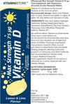 Vitamin D Effervescent Tablets, Max Strength 75ug, Lemon & Lime Flavoured, Suitable for Vegetarians, 6 Packs of 20 Tablets