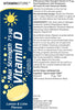 Vitamin D Effervescent Tablets, Max Strength 75ug, Lemon & Lime Flavoured, Suitable for Vegetarians, 6 Packs of 20 Tablets