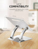 Elevate Your Workstation with the Stylish  Adjustable Laptop Stand - Ideal for Laptops 10-17 inches, Lightweight Aluminum Design with Heat-Vent Feature for Enhanced Ergonomics and Portability
