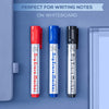 Whiteboard Markers, Whiteboard Pens 3 Assorted Colours Black Blue Red Dry Erase Pens for Office, Schools, Home, 12pcs Pack Bullet Tip Dry Wipe Pens