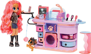 O.M.G Rescue Vet Set - 45+ Surprises Including Colour Change Features, Two Pets, and Exclusive Fashion Doll Dr. Heart - House of Surprises Series - Great for Kids Ages 4+