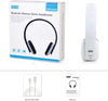 On Ear Wireless Bluetooth Headphones with Microphone -  EP636 - Bluetooth Version 4.1 + EDR, Lightweight Engineering NFC One Tap to Connect for Android and Apple - White