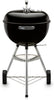 Classic Kettle Charcoal Grill, Ø 47cm Grill Area, BBQ Grill with Porcelain-Enamelled Lid & Bowl, Lid Thermometer, Tripod Stand & Wheels, Chromed Grill Grate - Black (1241304)