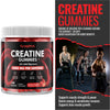 Creatine 120 Gummies Max 5000mg for Men and Women Creatine Monohydrate with Added Magnesium - Chewable Gummies, Strawberry Flavour (1 Month Supply)