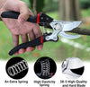 "Ultimate Garden Pruning Set:  Secateurs, Shears, and Clippers for Effortless Trimming and Gardening - Black"