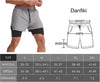 Men Running Shorts Men's Shorts Workout with Phone Pocket 2 in 1 Gym Training Shorts Lightweight Quick Drying