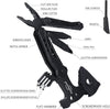 Multi-Tool Axe, Camping Multitool Accessories, Foldable 15 in1 Multitool Survival Equipment, Gift for Birthday/Father’s Day/Valentines, Gadgets for Men Outdoor, Camping, Hiking, Simple Repair