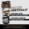 2.0 Vortex Blender Shaker Bottle Upto 828 ml | No Blending Ball or Whisk | USA Made | Portable Pre Workout Whey Protein Drink Shaker Cup | Mixes Cocktails Smoothies Shakes | Top Rack Safe