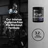 ON Platinum Pump Pre-Workout, Intense Caffeine-Free Pre-Workout Food Supplement with Fruitflow, Beta-Alanine, L-Arginine, L-Citrulline, Blue Raspberry Flavour, 20 Servings, 380 g