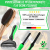 Detangler Comb I Dog and Cat Brush Medium to Long Hair I Small - Large Animals I Rounded Teeth I + Care Manual