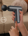 Massage Gun, Mini Electric Massage Gun with 2 Massage Heads, Hand Massager up to 3200 rpm for Neck, Shoulder, Back to Relieve Pain and Muscle Stiffness