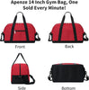 Small Duffle Bag 14 inch Carry On Mini Duffel Bag Lightweight for Travel Gym Sport-Red