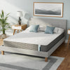 Sleep King Size Three Zone Memory Foam and Coil Spring Hybrid Mattress , Size 150 x 200cm , White