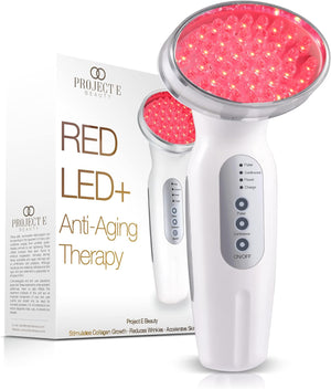 RED LED+ | Anti-Aging Therapy by  | 630nm Red Light LED Light Therapy Collagen Boost Skin Care Firming Lifting Skin Tightening Smooth Wrinkles Fine Line Removal Facial Device