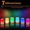 LED Night Light Touch Lamp Bedside Table Lamp for Kids Bedroom Rechargeable Dimmable Warm White Light + RGB Color Changing