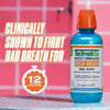 Alcohol Free Mouthwash. Dentist Formulated Oral Rinse for 12 Hours of Fresh Breath, Icy Mint Flavour, 500 ml