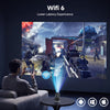 Mini Projector,  Projector WiFi6 and BT5.2, Portable Projektor 4K Support with Android 11.0, 180° Rotatable, Auto Keystone, 130″ Display and 50% Zoom,Outdoor Projector 2024 Upgrade, Steelgrey
