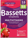 3-6 Years Strawberry Flavour Multivitamins 60 Gummies