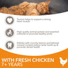 Complete Dry Cat Food for Senior 7+ Cats with Chicken 10 kg