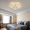 Modern LED Ceiling Light Dimmable, 45W 6000LM Ceiling Lamp with Remote Control, Creative 5 Head Petals Design, Acrylic Chandelier for Living Room Bedroom Kitchen Dining Room