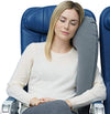 Ultimate Travel Neck and Body Pillow - Unparalled Support Design, Essentail for Bus, Train, Airplane, Office, Wheelchairs, Comfort and Support, Rolls Up, Straps to Airplane Seat & Car- Blue