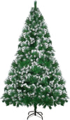 Artificial Christmas Tree,6ft Snow Flocked Christmas Tree with 900 Snow Effect Tips and Christmas Tree Metal Stand