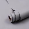 Grey Sticky Back Plastic, Vinyl Wrap Film Roll for Furniture 40X300cm, Self Adhesive Wallpaper Covering Paper for Wall Shelf Kitchen Cupboard (Matt)