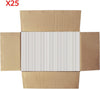 25 Pack 153x102x76 mm (6x4x3 in) Shipping Boxes Small White Corrugated Cardboard Box for Packing Mailing