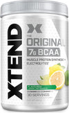 XTEND Original BCAA Powder Lemon Lime Squeeze 30 Servings | 7g BCAAs Per Serving | Sugar Free Branched Chain Amino Acids and Electrolytes Powder for Post Workout Muscle Recovery and Hydration