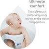 - Baby Bath Seat - Soft Touch Support - Water Level Indicator - Fixation by Suction Cups - Grey