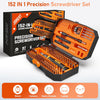 152 in 1 Precision Screwdriver Set, Magnetic Tool Kit with Torx Star Phillips Bits, Repair for Electronics,Macbook, Laptop, PC, PS5, iphone, Glasses, RC, Jewellers, Xbox, Ring Doorbell, etc