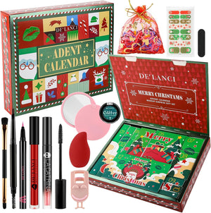 Make Up Set Beauty Advent Calendar 2024|Advent Calendar Beauty|Christmas Beauty Box for Teenagers Girls Adult|12 Days of Christmas Countdown Calendar Surprise Gifts