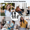 Wireless Lavalier Microphone for iPhone/Android Phone/Computer, USB C Lapel Microphone for Video Recording, Vlogging, TikTok, YouTube, Noise Reduction, Plug-Play Clip on Mic