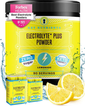 Electrolytes Hydration Powder - Refreshing Lemonade Drink Mix 90 Servings - Sugar Free, Gluten Free, Zero Calories - Keto: Magnesium