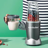 Blender 600 Series - Powerful 20,000 RPM Extractor Blends Frozen Fruit, Nuts & Ice - 7 Piece Kit Includes 1x Tall Cup, 1x Short Cup, 1x Handled Ring & 1x Sealable Lid - Ideal for Smoothies