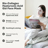 Bio Collagen Face Mask Skincare - 5 Pcs Anti Wrinkle Hydrating Face Mask for Nourishing Skin - Korean Skincare for Women with Glycerin Hydration Treatment - Overnight Face Mask