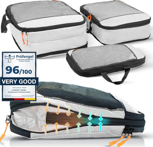 Compression Packing Cubes for Backpack and Suitcase - Safe space with Compression Cubes - Travel and Cruise Essentials - Compression Packing Cubes for Suitcases - Packing Cubes Compression Set