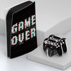 Game Over Glitch Full Set Skin Decal for ps5 Console Digital Edition, Sticker Vinyl Decal Cover for ps5 Controller & Charging Station & Headset & Media Remote