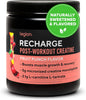 Recharge Post Workout Supplement - All Natural Muscle Builder & Recovery Drink with Creatine Monohydrate. Naturally Sweetened & Flavored, Safe & Healthy. Fruit Punch, 60 Servings.