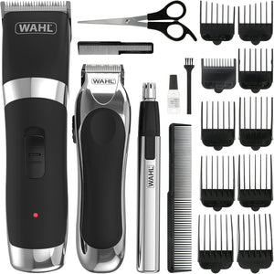 Cordless Clipper & Trimmer Gift Set, Cordless Grooming Set, Hair Clippers for Men, Men’s Beard Trimming, Nose Ear & Brow Trimmer, Male Grooming Set